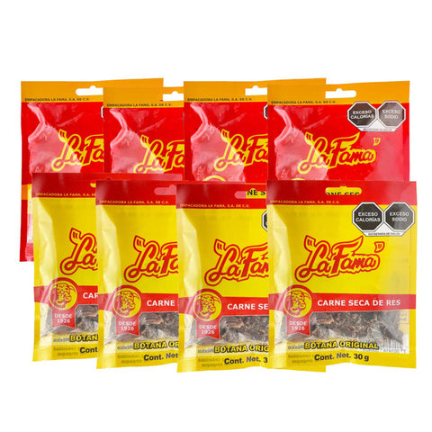 8 Botanas (4 Natural y 4 Enchilada) 30 g